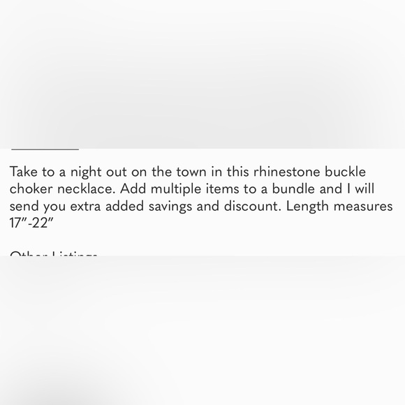 Buckle Design Rhinestone Drop Chain Link Choker - Picture 12 of 12